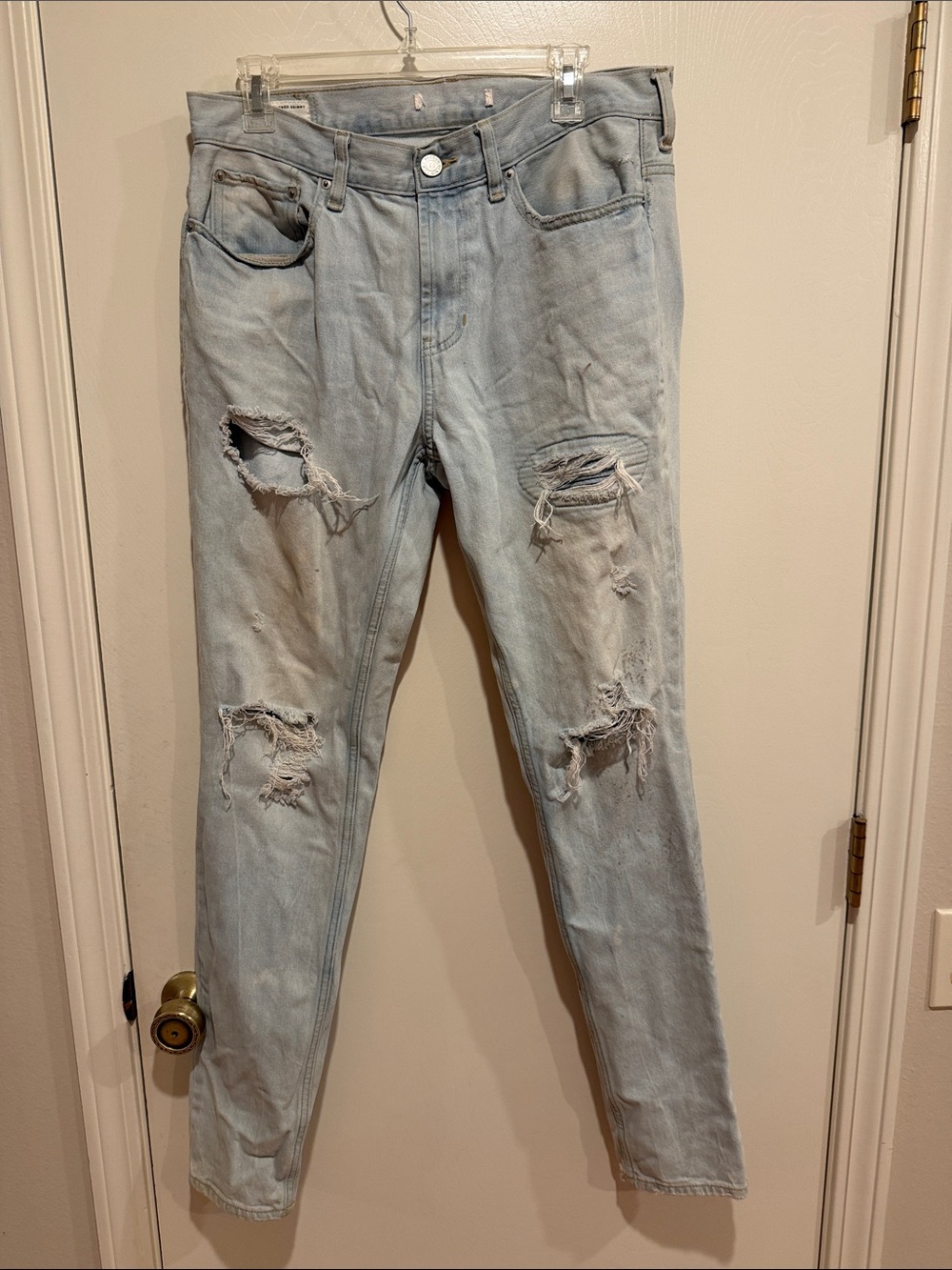 PacSun Light Blue Ripped Skinny Jeans